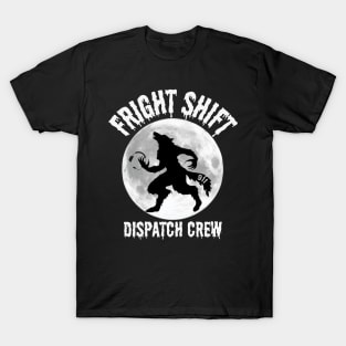 Halloween Dispatcher Night Shift Fright Night Police 911 T-Shirt